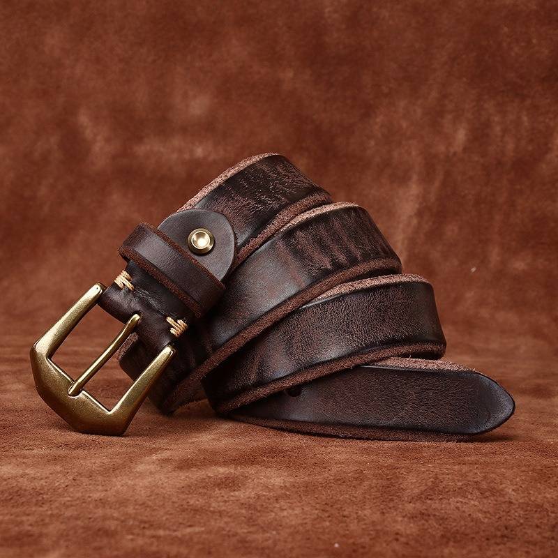 Dark Brown The Homesteader men's leather belt