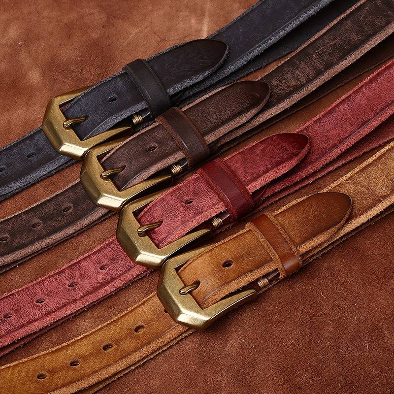 Dark Brown The Homesteader men's leather belt
