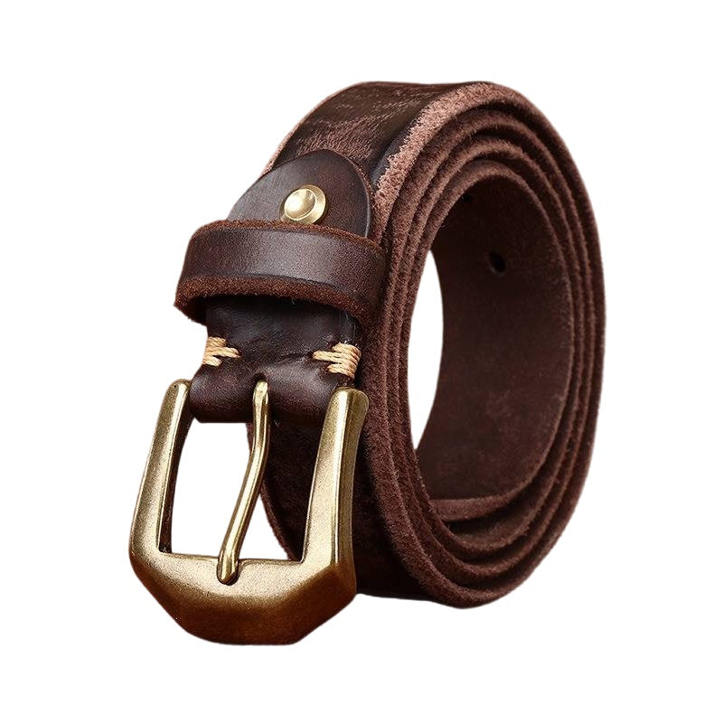 Dark Brown The Homesteader men's leather belt