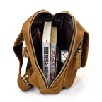 Harbor mini sling bag, Brown leather