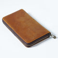 Brown leather pen case for pens and small tools