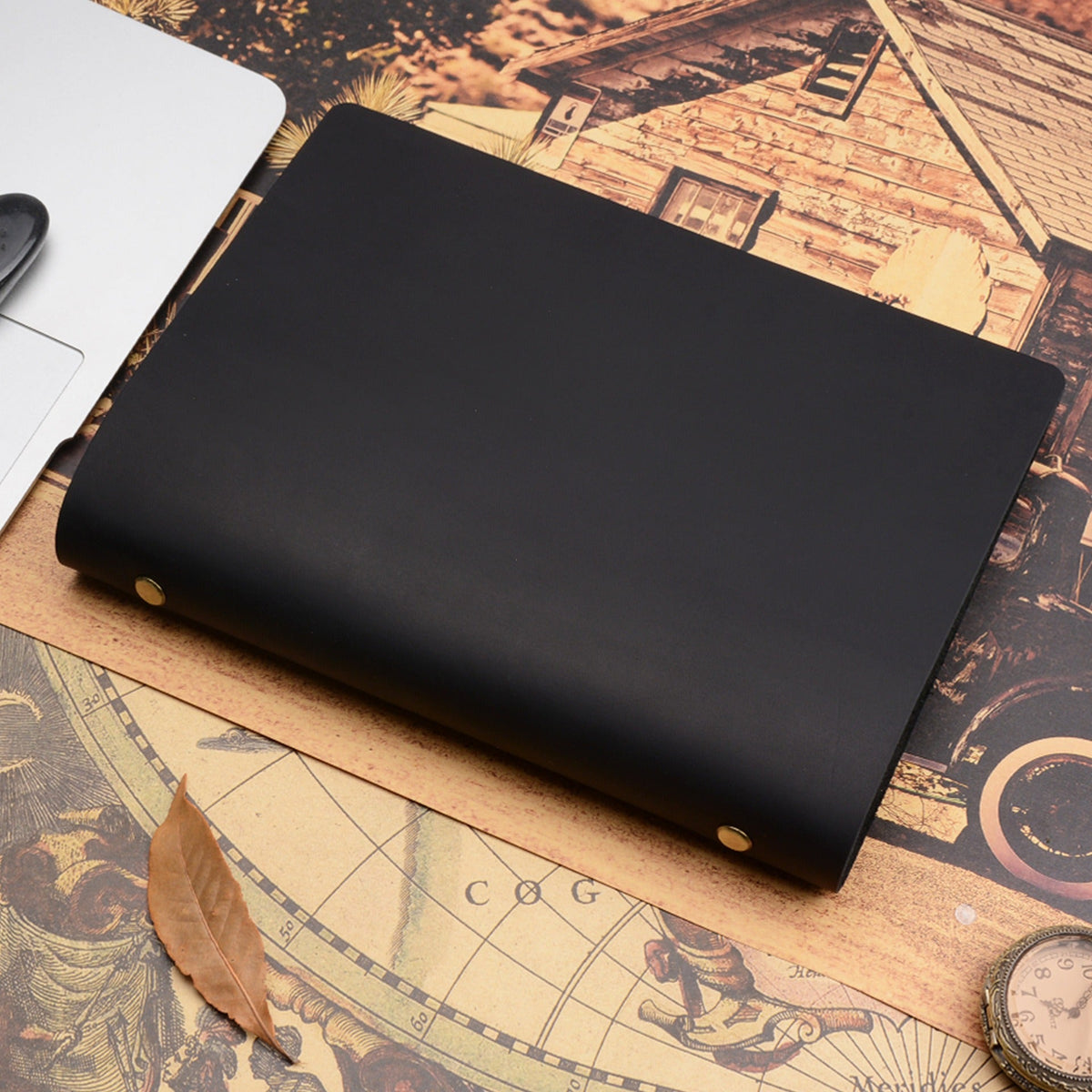 Statesman refillable leather journal