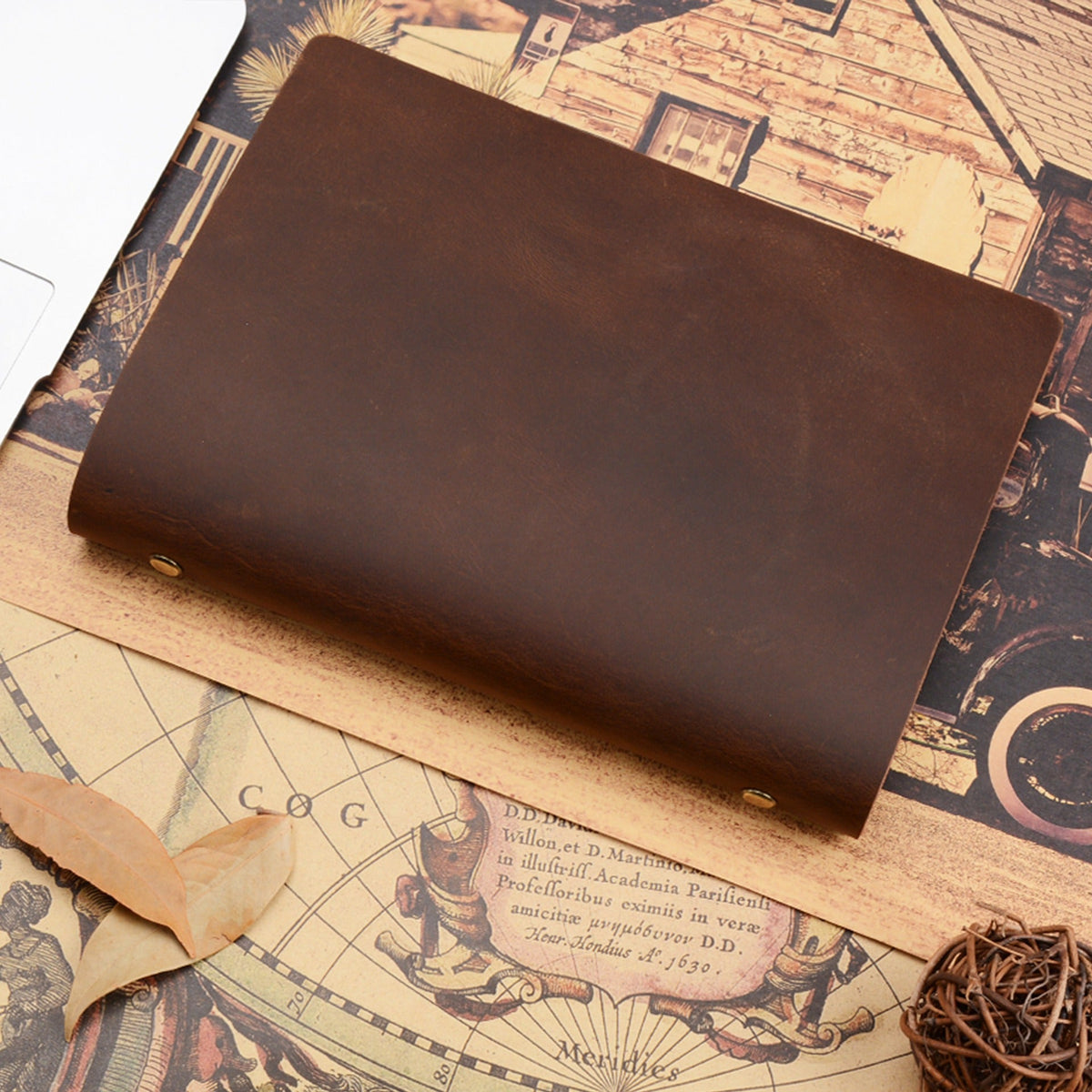 Statesman refillable leather journal