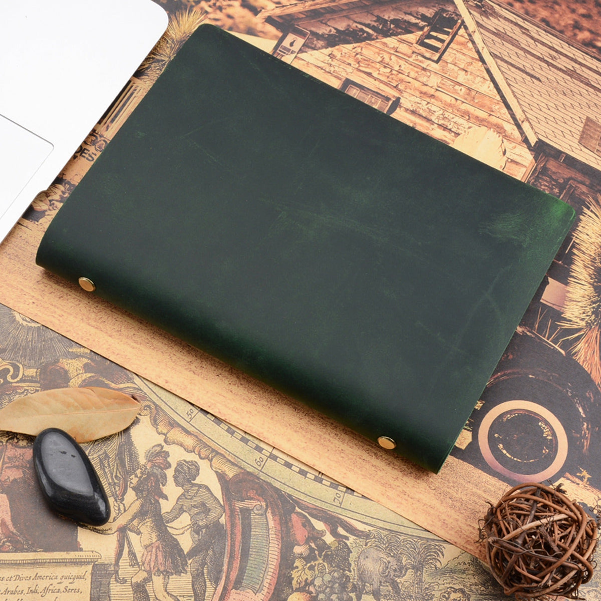 Statesman refillable leather journal