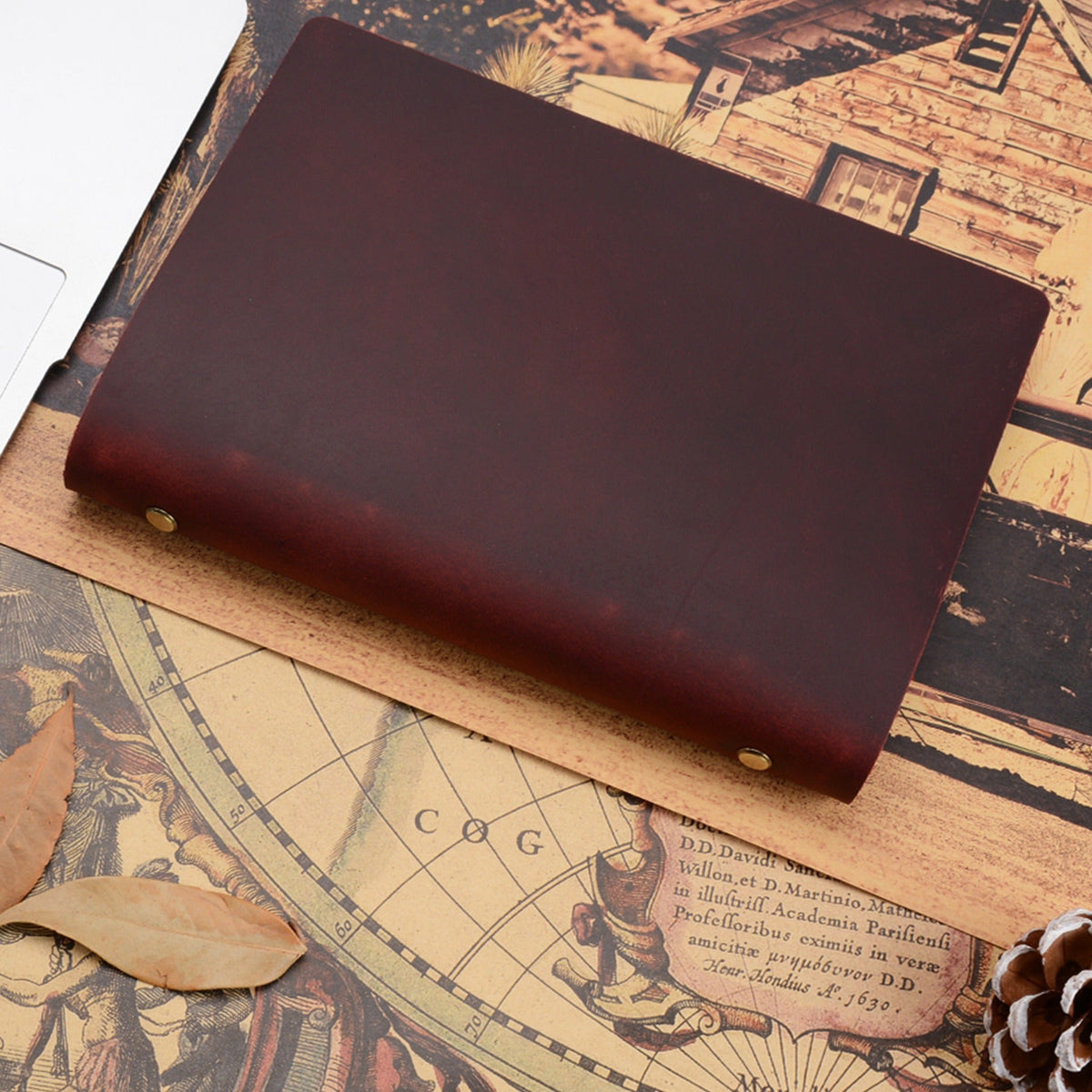 Statesman refillable leather journal