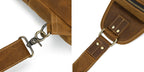 Drover utility sling bag, Brown leather