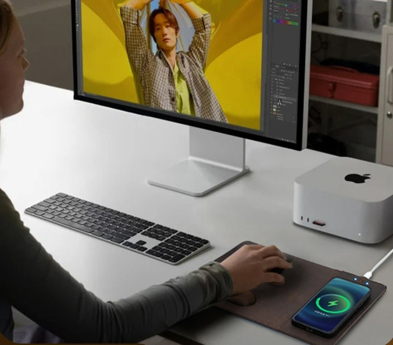 Solicitor wireless charging mouse pad