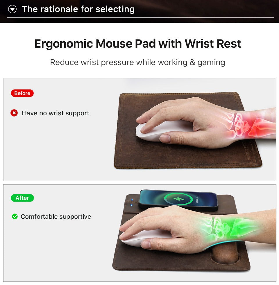 Solicitor wireless charging mouse pad