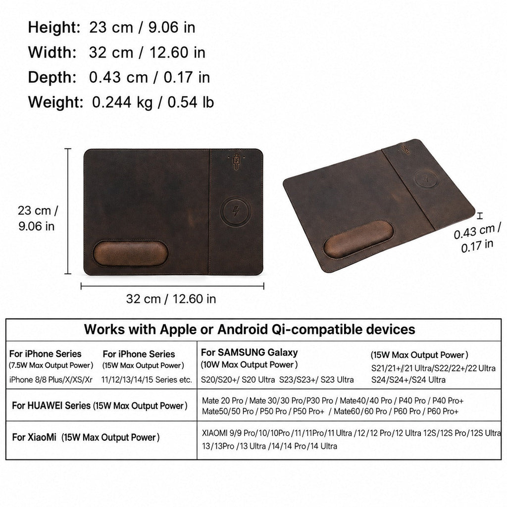 Solicitor wireless charging mouse pad