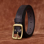 Black women's belt, side view