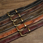 Brown women's belt, full length