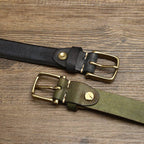 Brown women's belt, full length