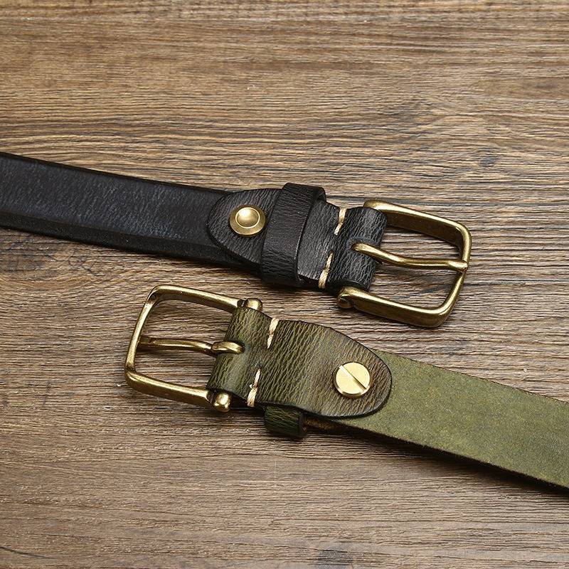 Brown women's belt, full length