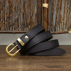 Black women's belt, side view