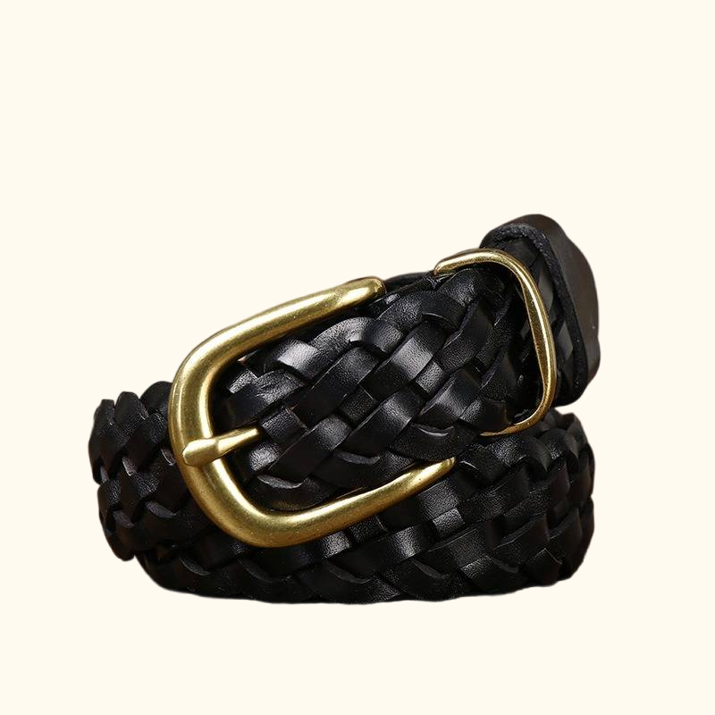 Black women's woven belt